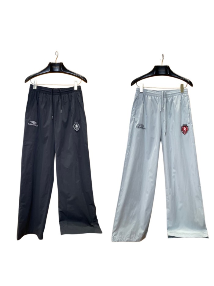 1:1 quality version Logo Embroidered Wide Leg Draped Casual Pants 2 colors 29093615