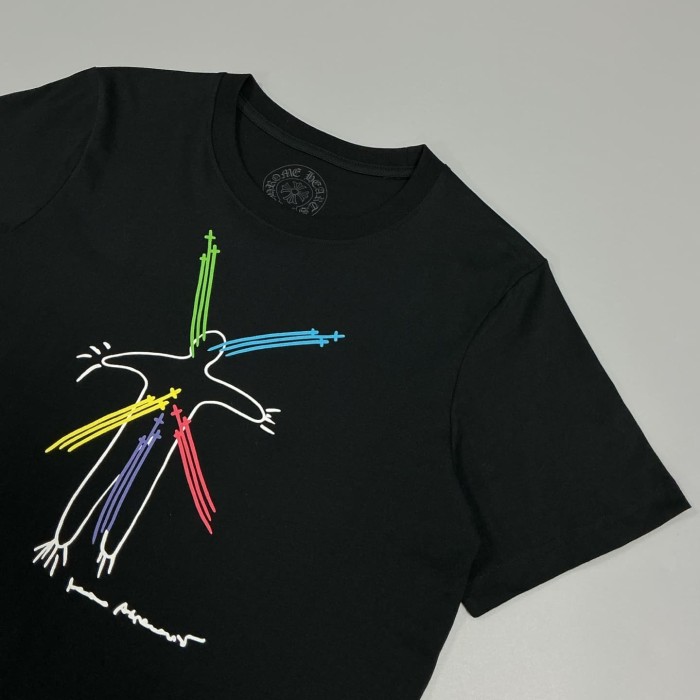 1:1 quality version Cartoon Graffiti Firework Figure Cotton Limited T-Shirt 2 colors 29093504