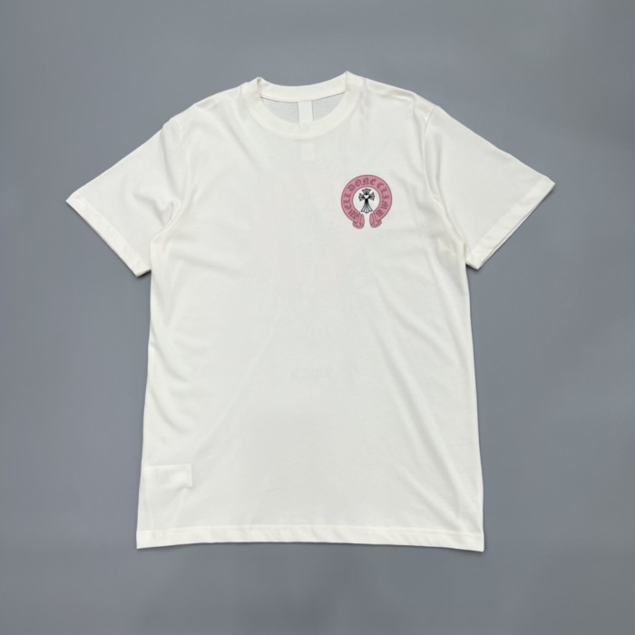 1:1 quality version Cream White Heart Cross Red Horseshoe T-Shirt 29093498
