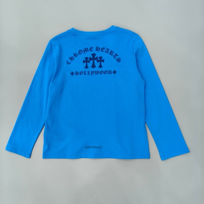 1:1 quality version Tokyo Paris Limited Embroidery Cross Flocked Cotton Long Sleeve T-Shirt 2 colors 29093461