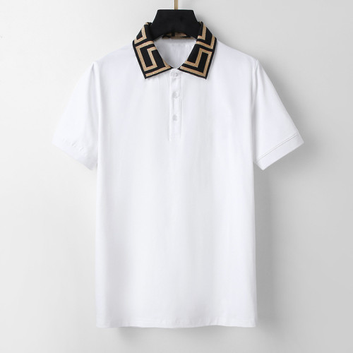 Medusa Greek Key Polo Collar Tee 2 colors 29098061