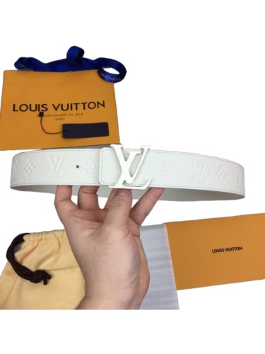 1:1 quality version Initiales Series Pure White Monogram Belt 29098168
