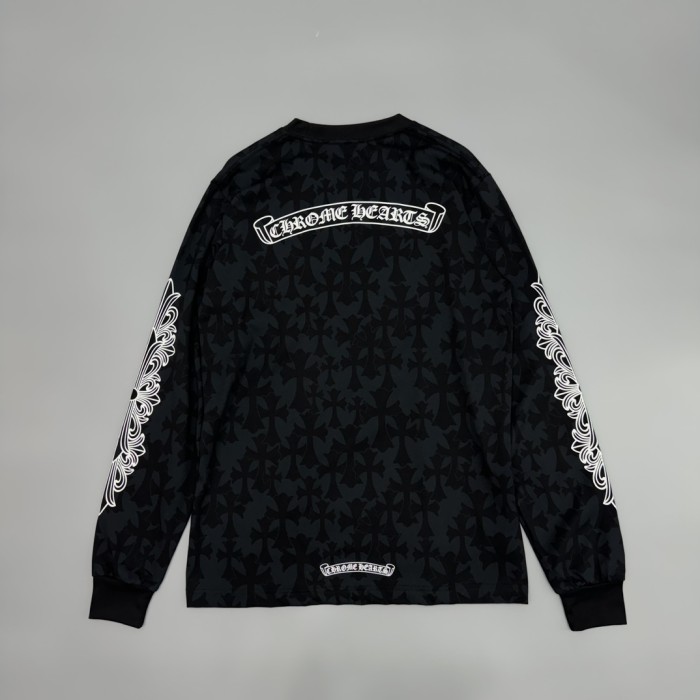 1:1 quality version Subtle Cross All-Over Print & Barbed Wire Sleeve Long Sleeve T-Shirt 29096834