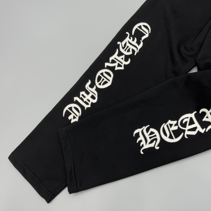 1:1 quality version Gothic Letter &  CH  Logo Print Straight Sweatpants 2 colors 29097785