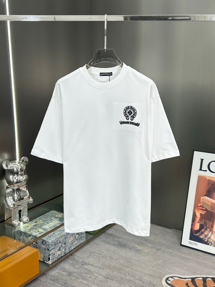 1:1 quality version USA Flag Horseshoe & Cross Embroidered Print T-Shirt 2 colors 29098068