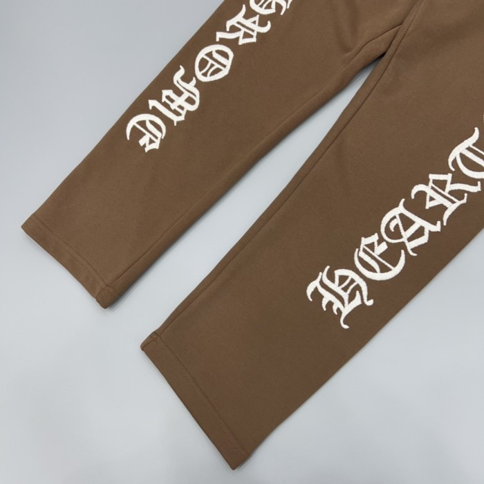1:1 quality version Gothic Letter &  CH  Logo Print Straight Sweatpants 2 colors 29097785