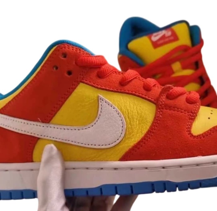[plus-size shoes]N SB Dunk Low Bart Simpson Skate Shoes 29097974