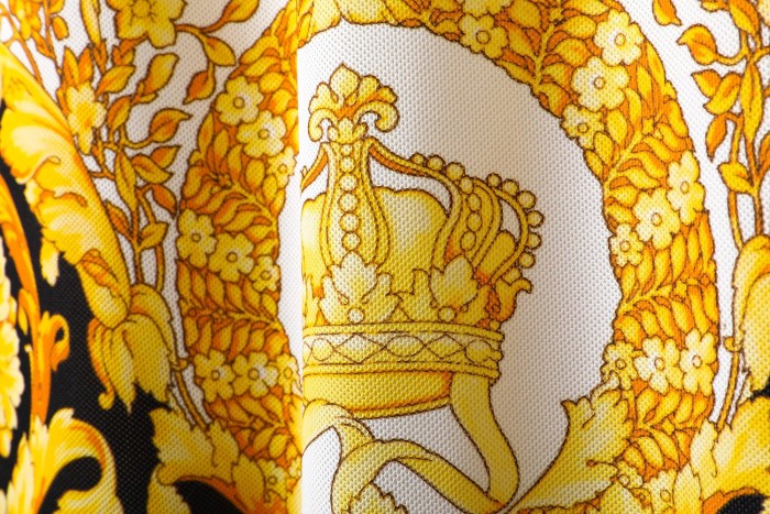 Baroque Gold Full Print Polo Collar Tee 29098059