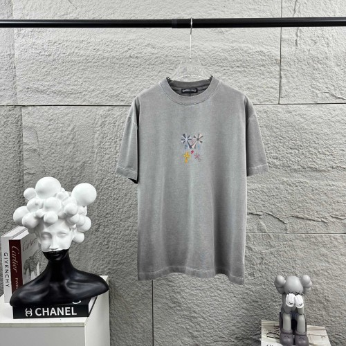 1:1 quality version Multi-Color Cross & Tongue Logo Washed Gray T-Shirt 29098049