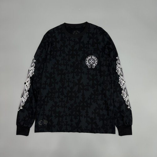 1:1 quality version Subtle Cross All-Over Print & Barbed Wire Sleeve Long Sleeve T-Shirt 29096834