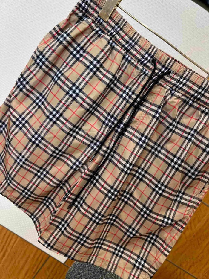 1:1 quality version Classic Plaid Drawstring Casual Shorts 29105480