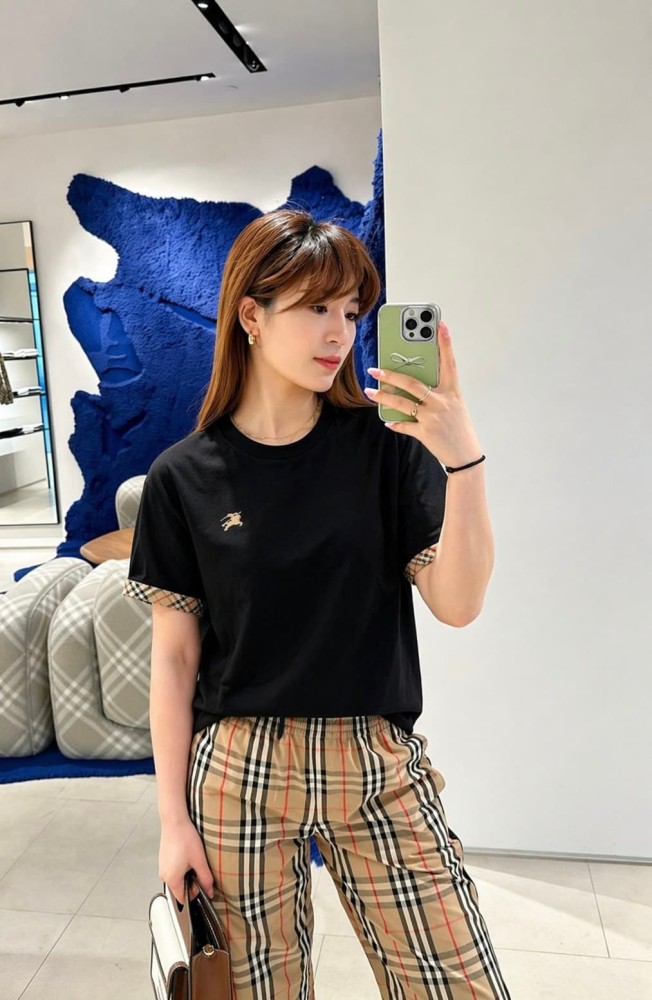 1:1 quality version Classic Knight Embroidered Solid Color Basic T-shirt 2 colors 29105494