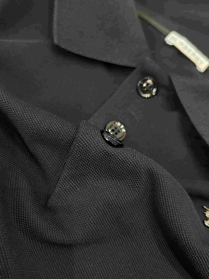 1:1 quality version Classic Knight Embroidered Short Sleeve Polo Shirt 2 colors 29105384