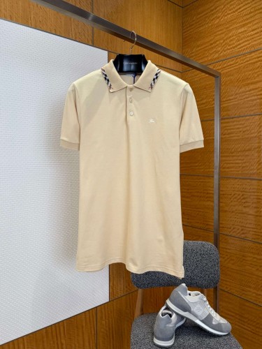 1:1 quality version Plaid Collar Embroidered Mesh Cotton Casual Polo Shirt 29105520