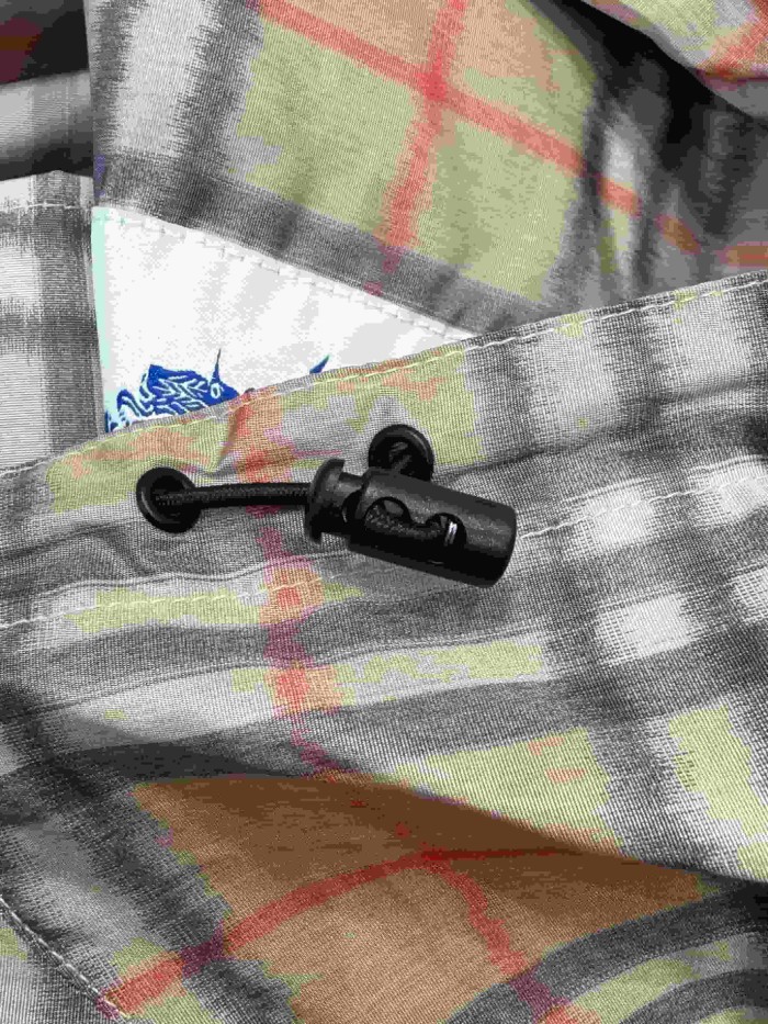 Ombre Plaid Hooded Casual Jacket 29105368