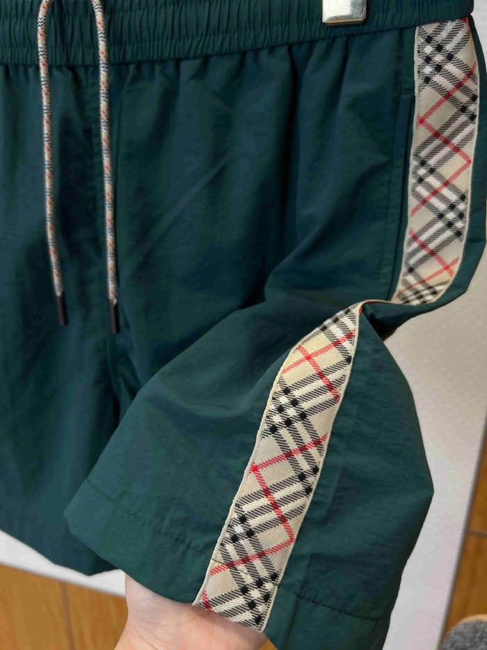 1:1 quality version Classic Plaid Trim Quick Dry Casual Shorts 5 colors 29105431