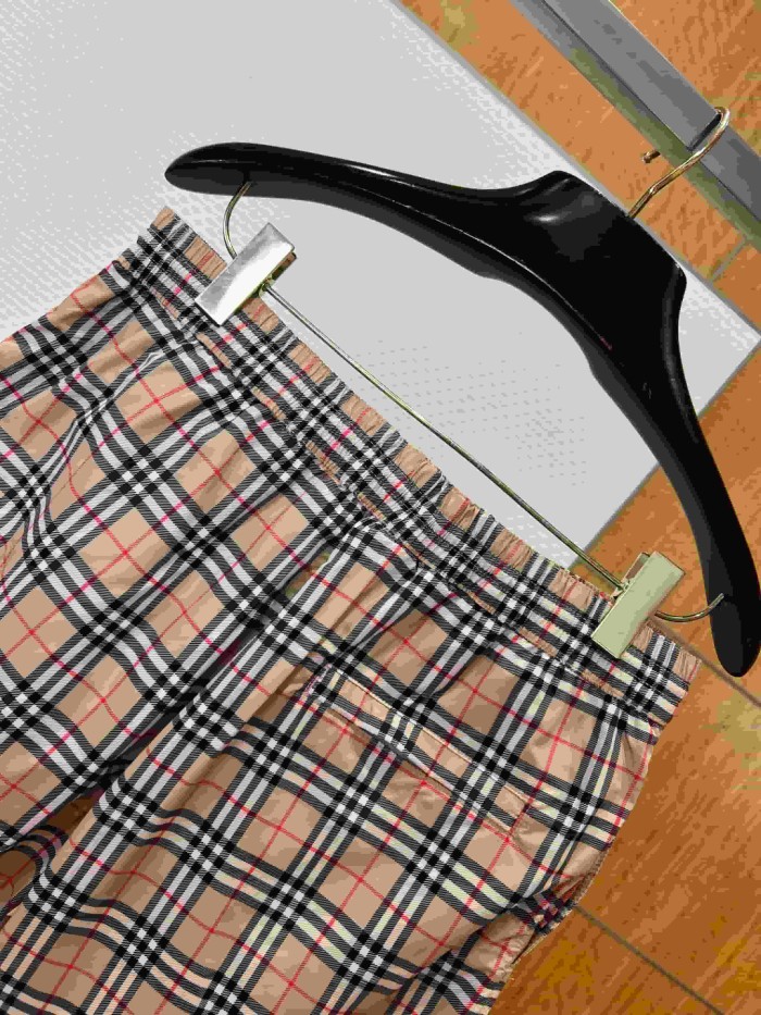 1:1 quality version Classic Plaid Drawstring Casual Shorts 29105480
