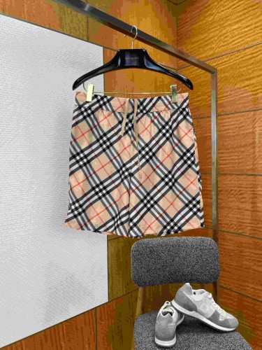 1:1 quality version Iconic Check Elastic Waist Drawstring Casual Shorts 29105510