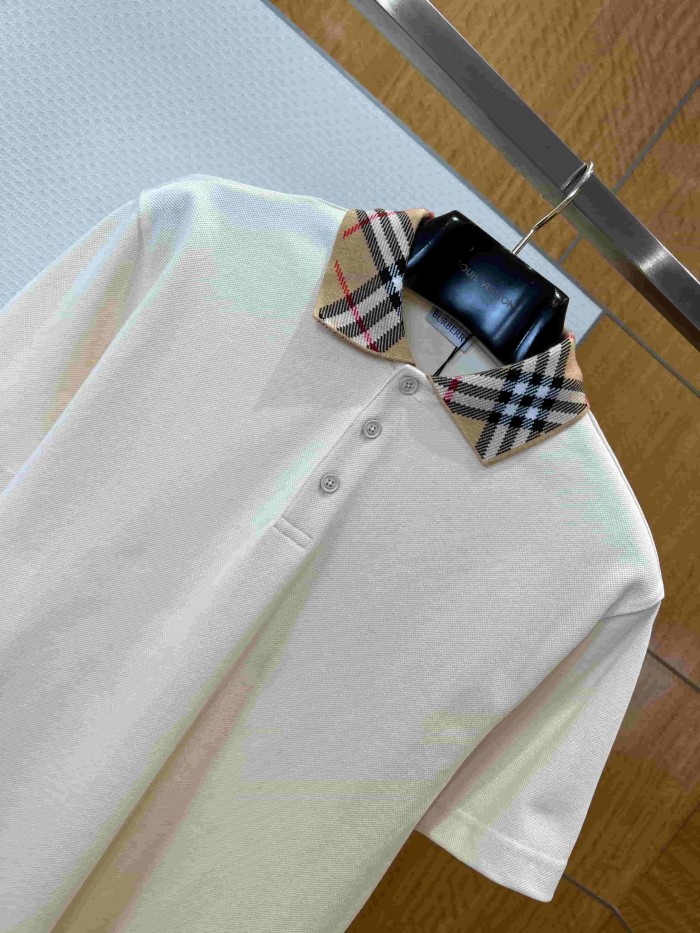1:1 quality version Classic Check Collar Short Sleeve Polo Shirt 3 colors 29105654