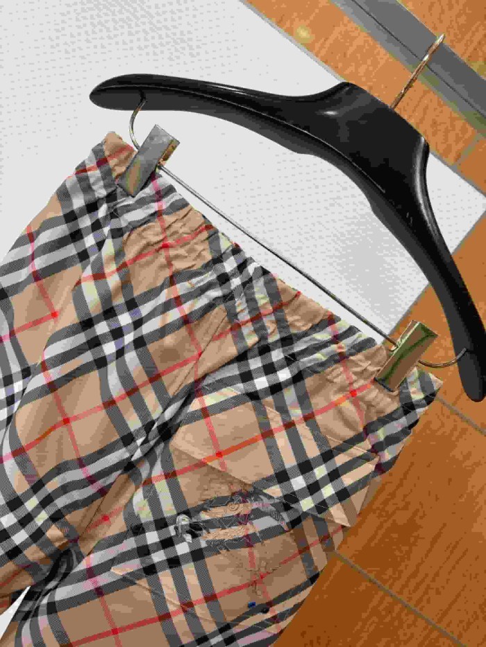 1:1 quality version Classic Check Drawstring Quick Dry Swim Shorts 3 colors 29105540