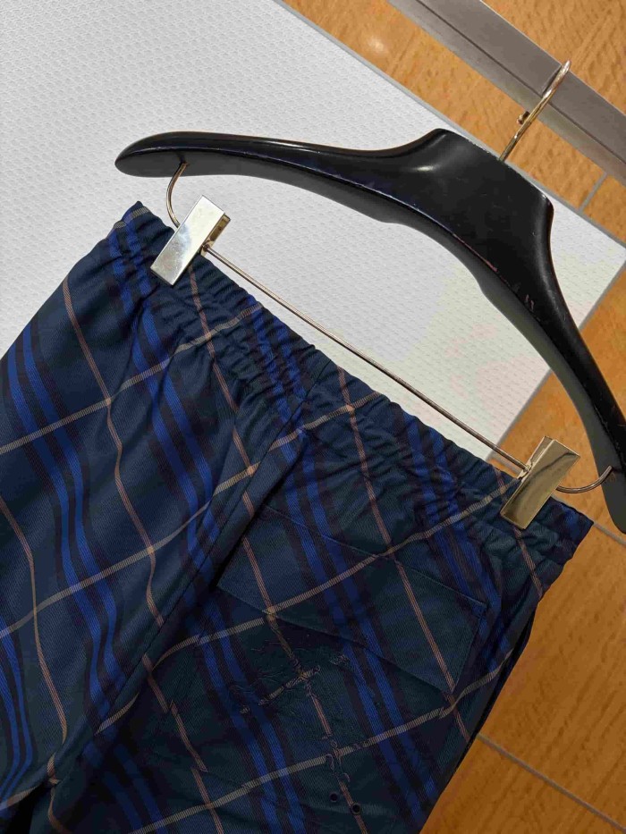 1:1 quality version Classic Check Drawstring Quick Dry Swim Shorts 3 colors 29105540