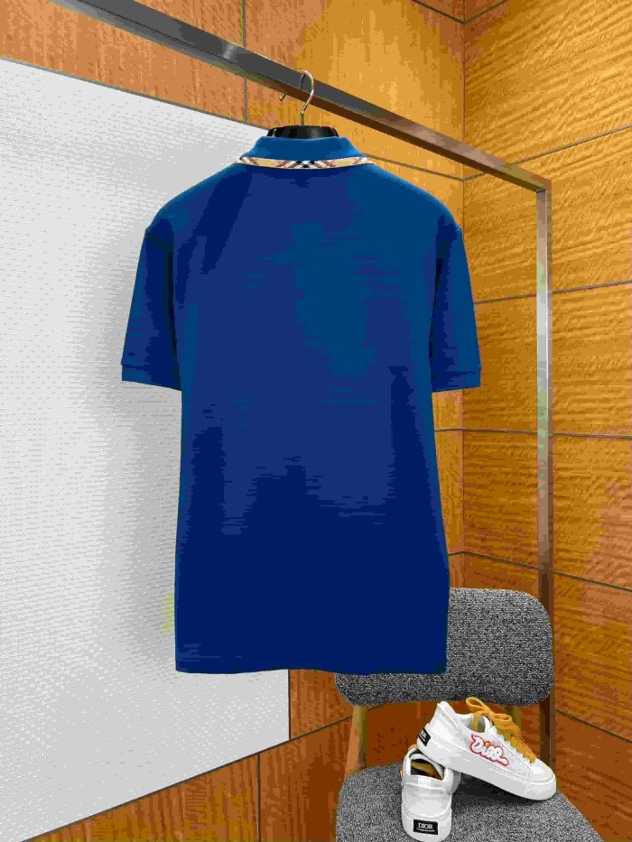 1:1 quality version Classic Plaid Collar Embroidered Short Sleeve Polo Shirt 5 colors 29105415
