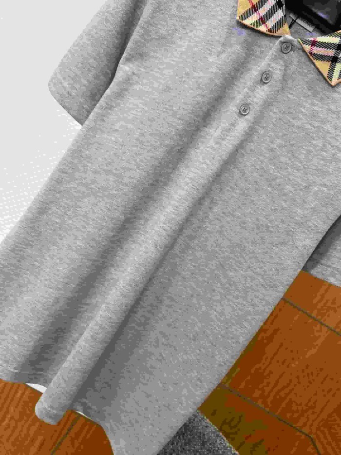 1:1 quality version Classic Check Collar Short Sleeve Polo Shirt 3 colors 29105654