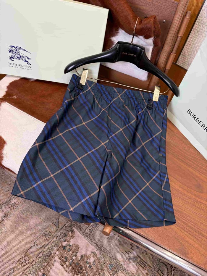 1:1 quality version Classic Check Drawstring Quick Dry Swim Shorts 3 colors 29105540