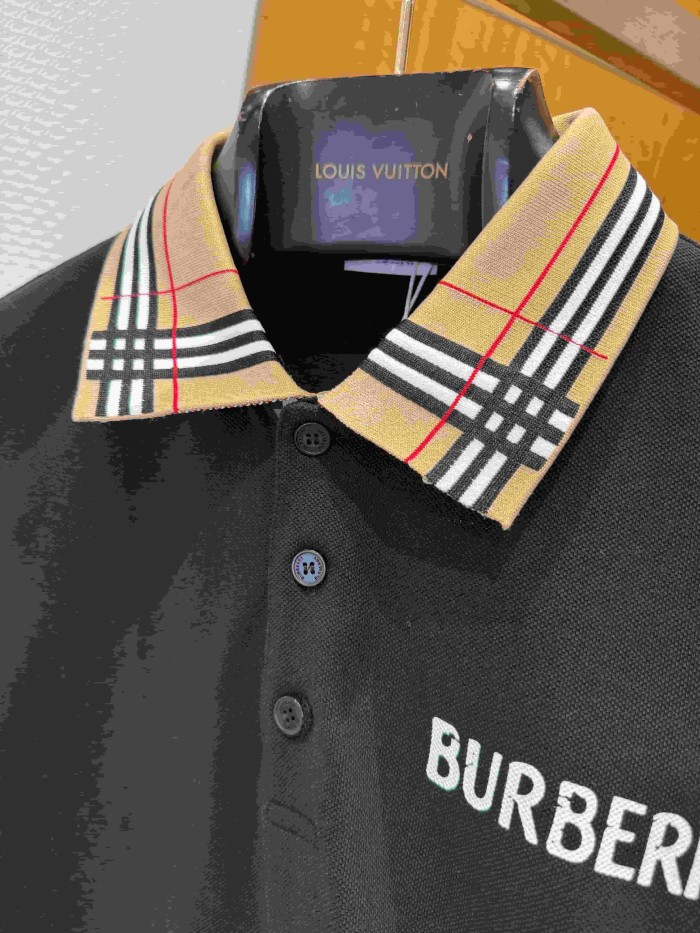 1:1 quality version Check Collar Knight Print Short Sleeve Polo Shirt 3 colors 29106324