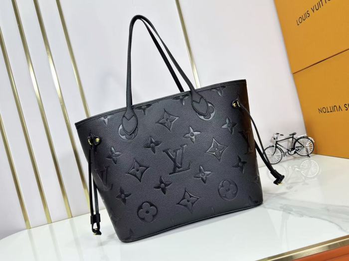 Full Leather Embossed Monogram Large Capacity Two Piece Tote Bag 8 colors 29106641