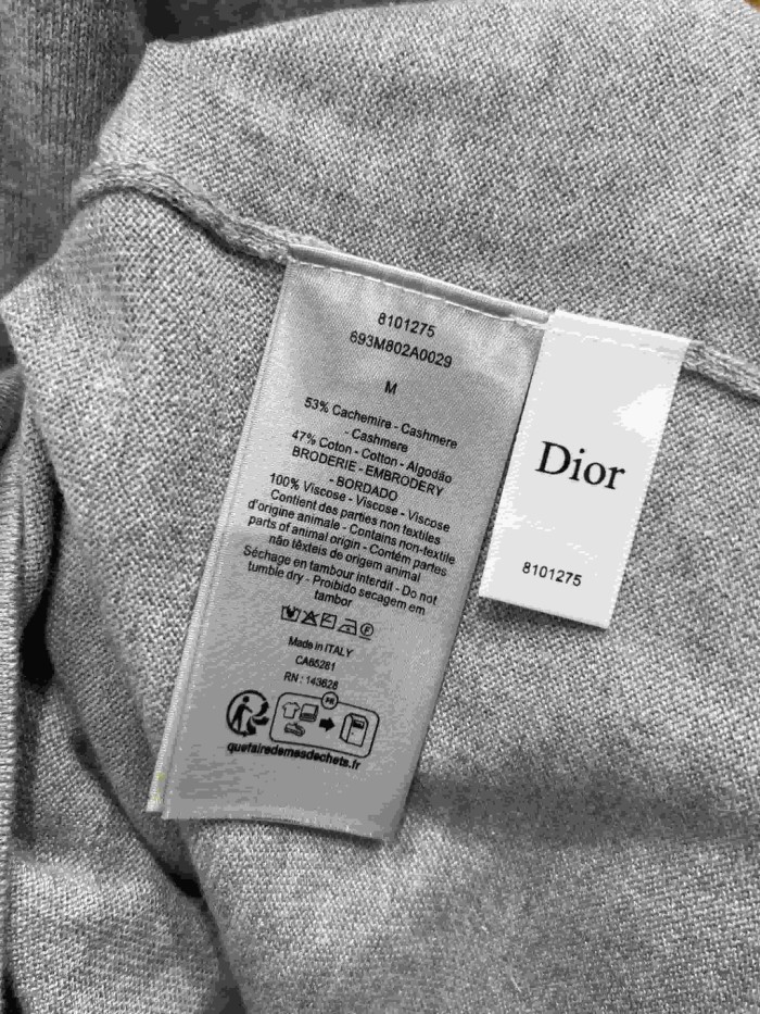 1:1 quality versionDior Letter Embroidery Knit Short Sleeve Polo Shirt 29106842