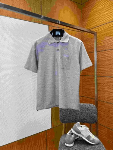 1:1 quality version  Minimal Embroidery Pocket Pique Cotton Short Sleeve Polo Shirt 3 colors 29106649