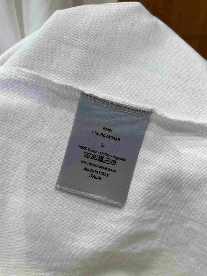 1:1 quality version Badge Label Embroidery Combed Cotton Crew Neck T-shirt 2 colors 29106534