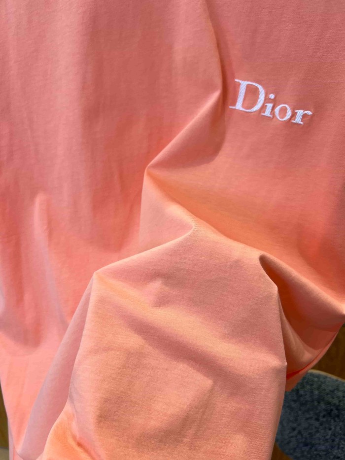 1:1 quality version Combed Cotton Letter Embroidery Crew Neck T-Shirt 3 colors 29106660
