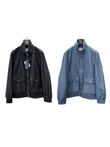1:1 quality version Jacquard Pattern Lightweight Breathable Stand Collar Jacket 2 colors 29106605