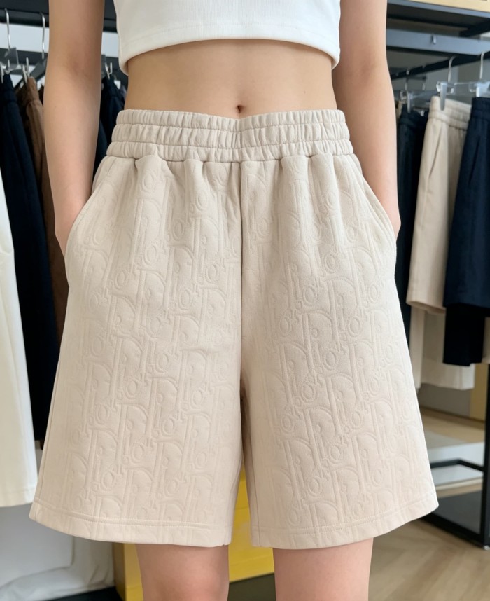 1:1 quality version 3D Embossed Jacquard Light Luxury Casual Shorts 2 colors 29106823