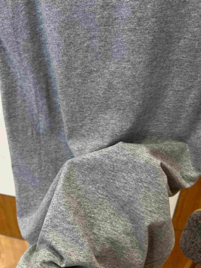 1:1 quality version Combed Cotton Letter Embroidery Crew Neck T-Shirt 3 colors 29106660