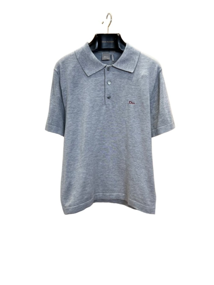 1:1 quality versionDior Letter Embroidery Knit Short Sleeve Polo Shirt 29106842