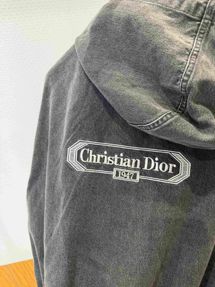 1:1 quality version Cotton Twill Charcoal Wash Workwear Denim Jacket & Jeans Set 29106717