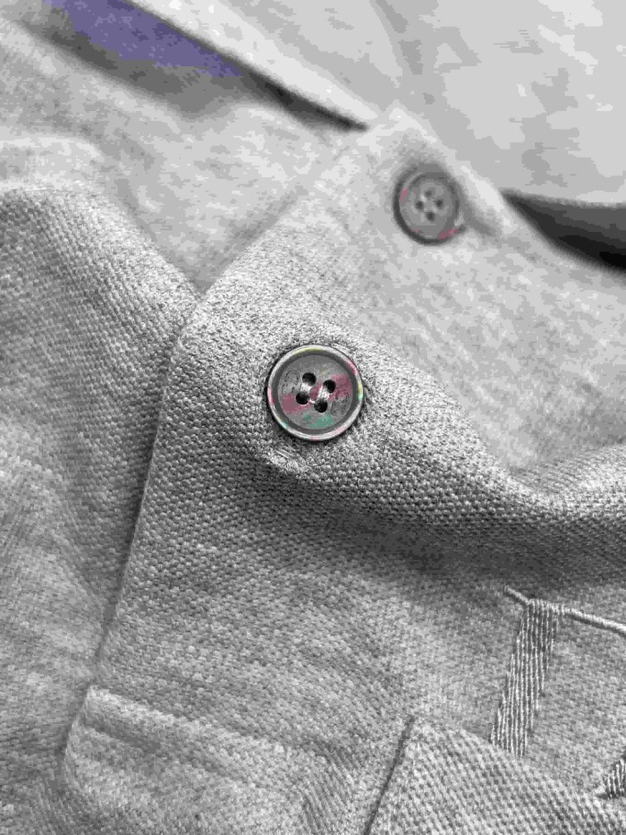 1:1 quality version  Minimal Embroidery Pocket Pique Cotton Short Sleeve Polo Shirt 3 colors 29106649