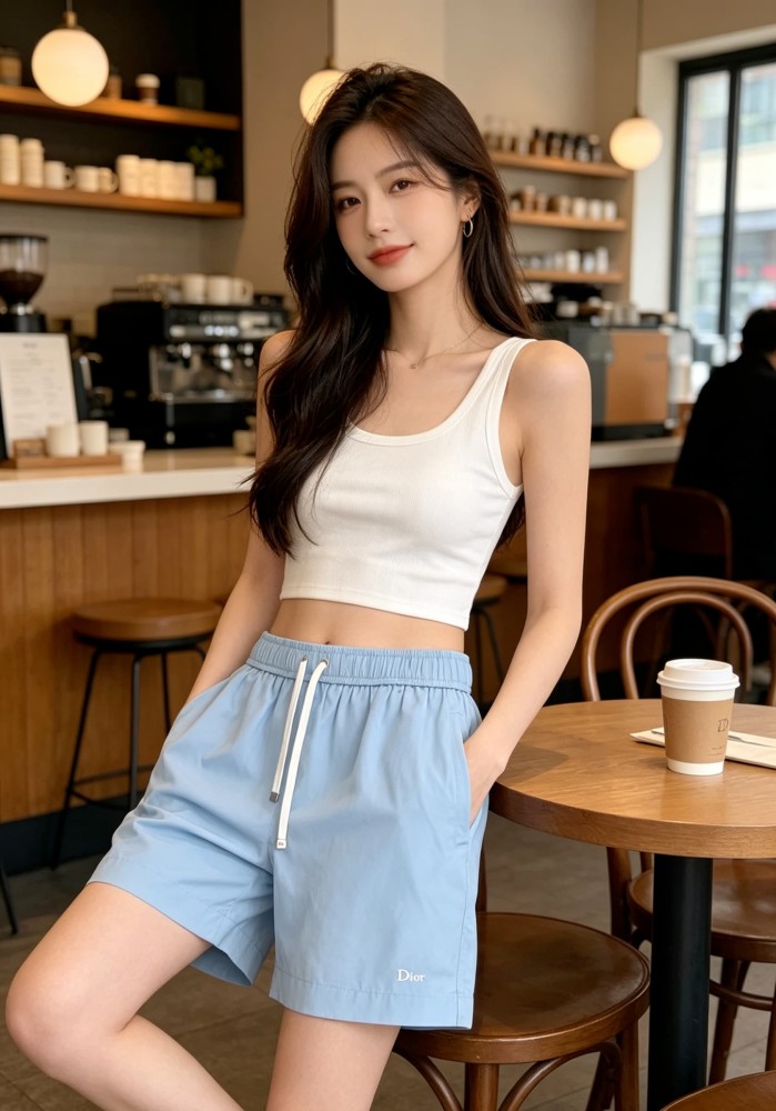 1:1 quality version Letter Embroidery Drawstring Casual Sports Shorts 2 colors 29106369