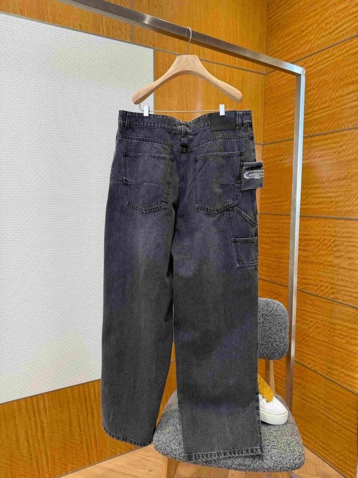 1:1 quality version Cotton Twill Charcoal Wash Workwear Denim Jacket & Jeans Set 29106717