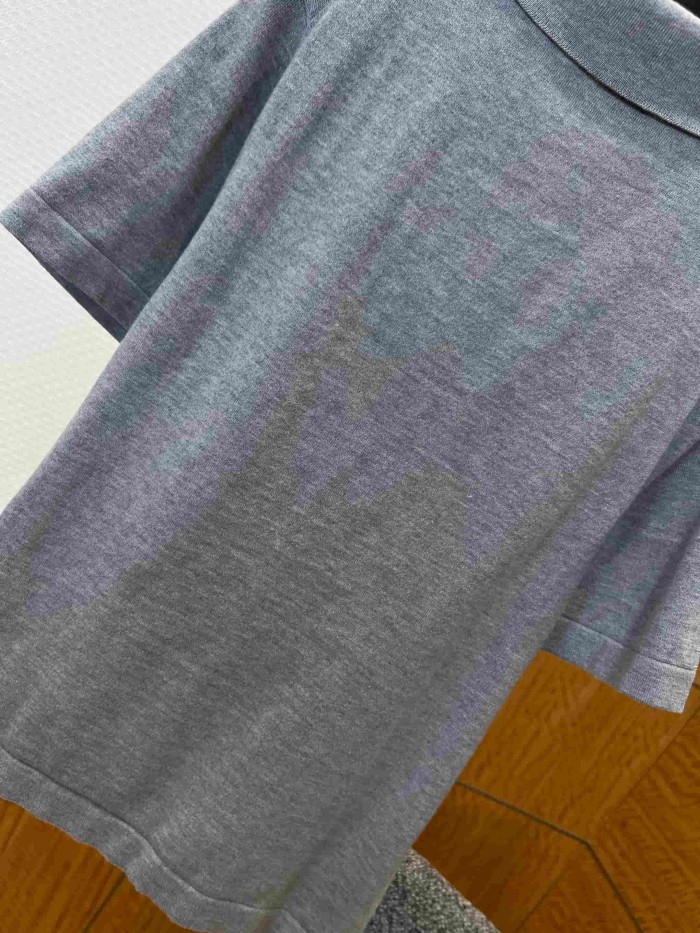1:1 quality versionDior Letter Embroidery Knit Short Sleeve Polo Shirt 29106842