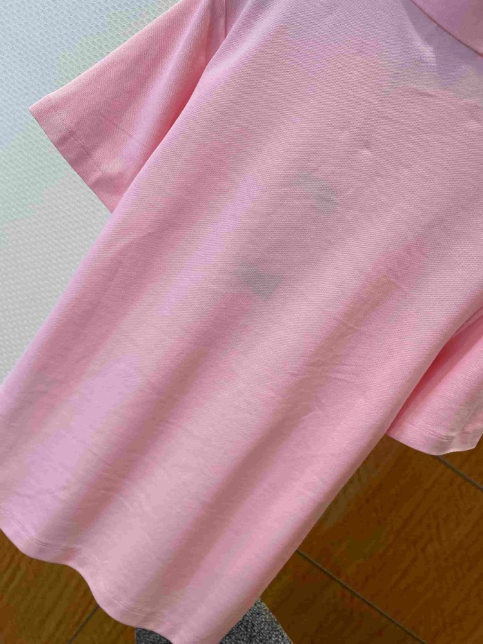1:1 quality version  Minimal Embroidery Pocket Pique Cotton Short Sleeve Polo Shirt 3 colors 29106649
