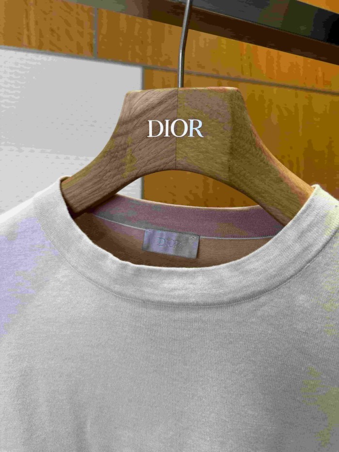 1:1 quality version Luxury Business Style Couture Letter Knit Oversized Cotton T-Shirt 2 colors 29106687