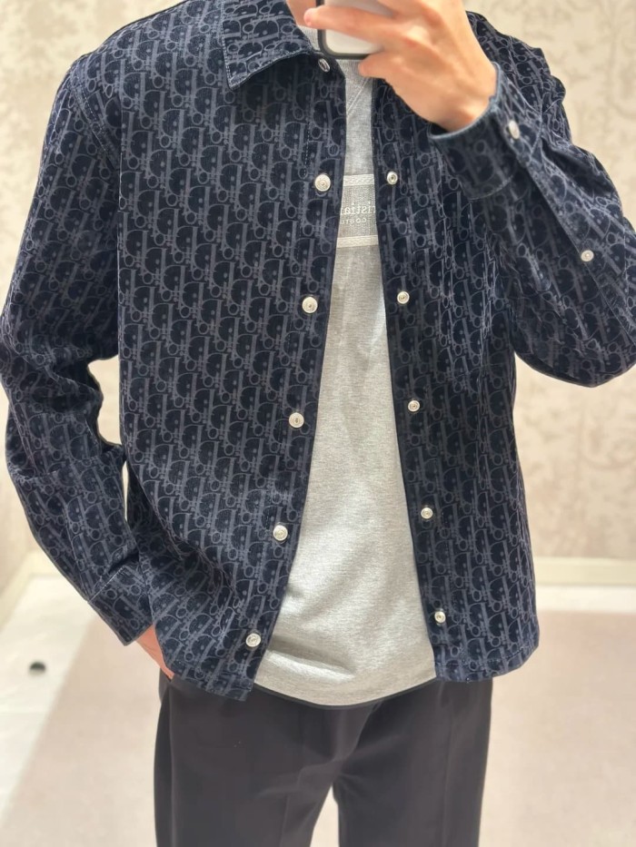 1:1 quality version All Over Print Lapel Single Breasted Long Sleeve Shirt 29106614