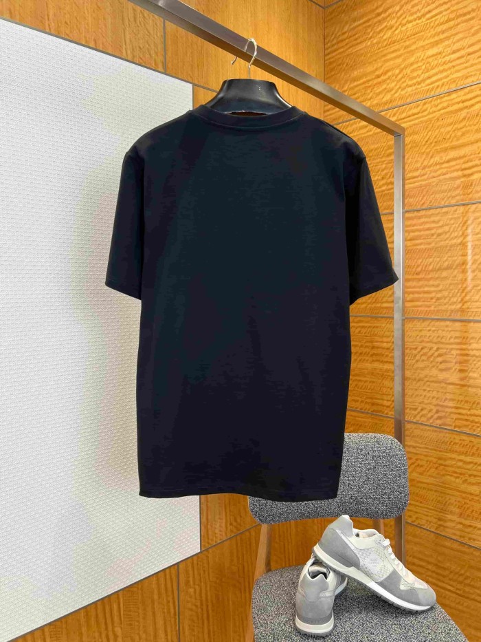 1:1 quality version Badge Label Embroidery Combed Cotton Crew Neck T-shirt 2 colors 29106534