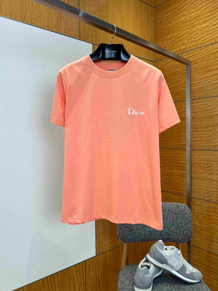 1:1 quality version Combed Cotton Letter Embroidery Crew Neck T-Shirt 3 colors 29106660