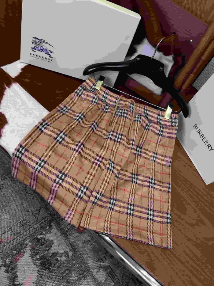 1:1 quality version Classic Check Drawstring Cargo Shorts 29106322