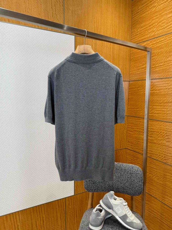 1:1 quality version Classic Embroidery 100% Cotton Knit Polo Shirt 2 colors 29106794